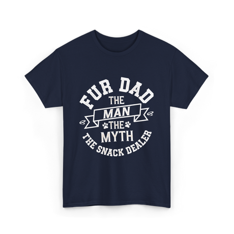 Fur Dad Myth Snack Dealer T-Shirt - Navy