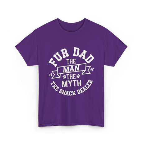 Fur Dad Myth Snack Dealer T-Shirt - Purple