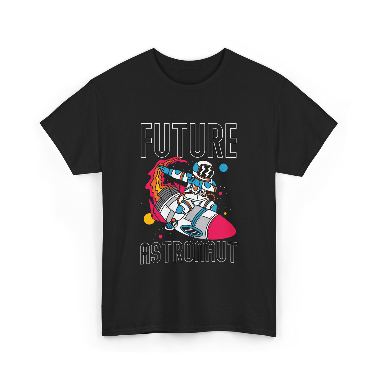 Future Astronaut Space Exploration T-Shirt - Black