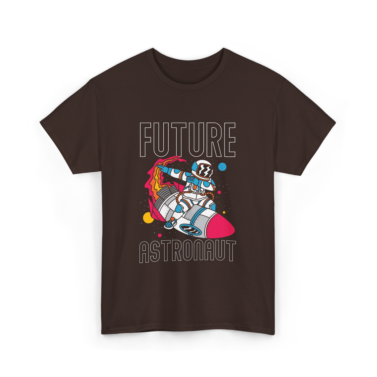 Future Astronaut Space Exploration T-Shirt - Dark Chocolate