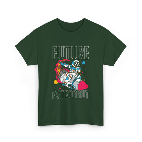 Future Astronaut Space Exploration T-Shirt - Forest Green