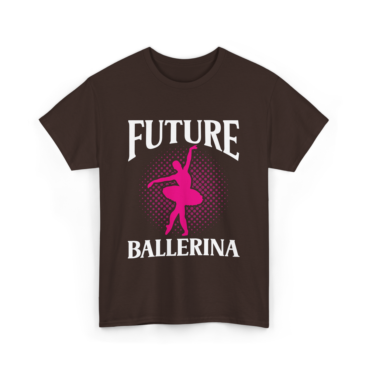 Future Ballerina Ballet Dancer T-Shirt - Dark Chocolate