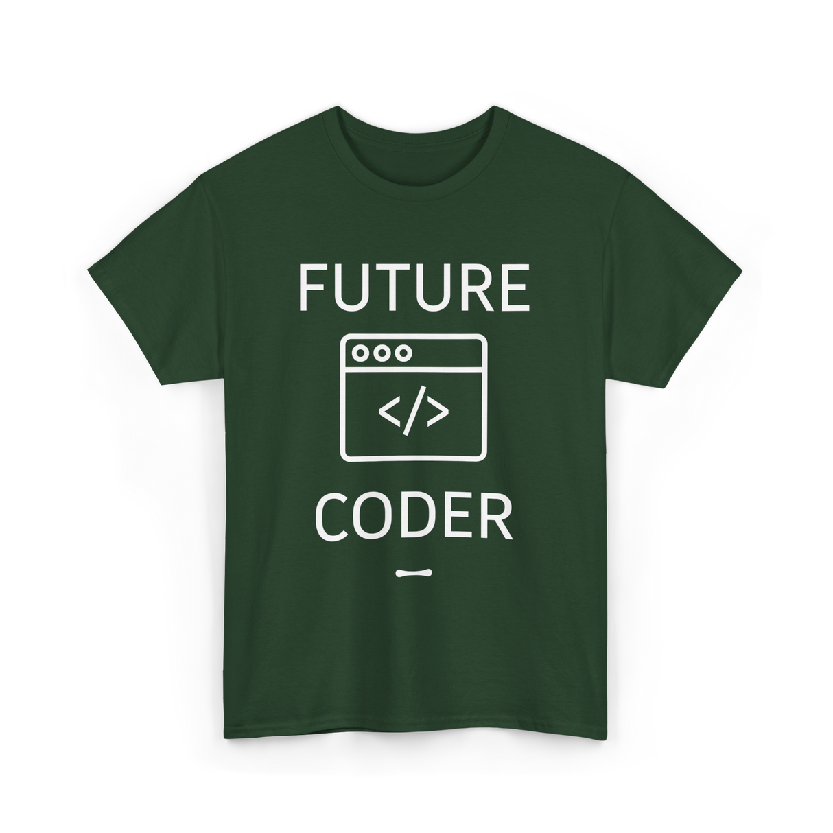 Future Coder Coding Student T-Shirt - Forest Green