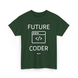 Future Coder Coding Student T-Shirt - Forest Green