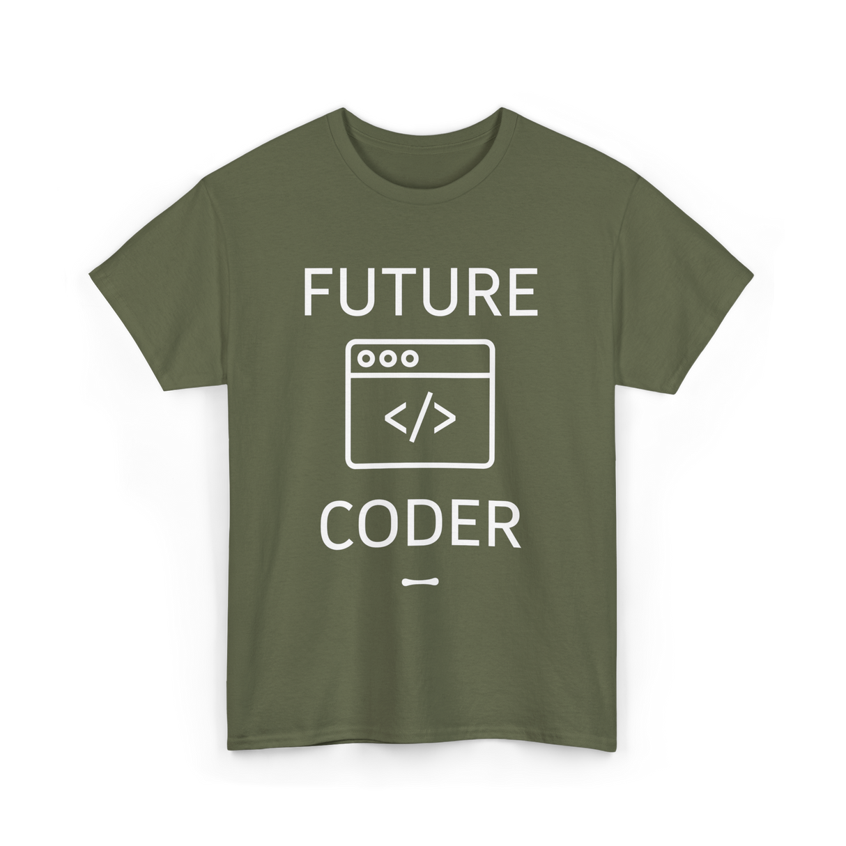 Future Coder Coding Student T-Shirt - Military Green