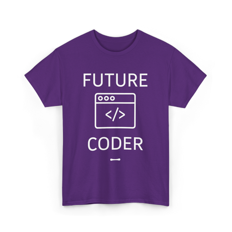 Future Coder Coding Student T-Shirt - Purple