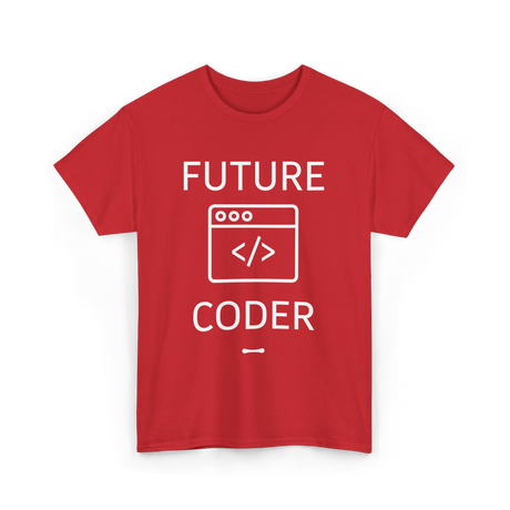 Future Coder Coding Student T-Shirt - Red