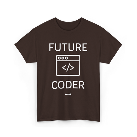 Future Coder Coding Student T-Shirt - Dark Chocolate