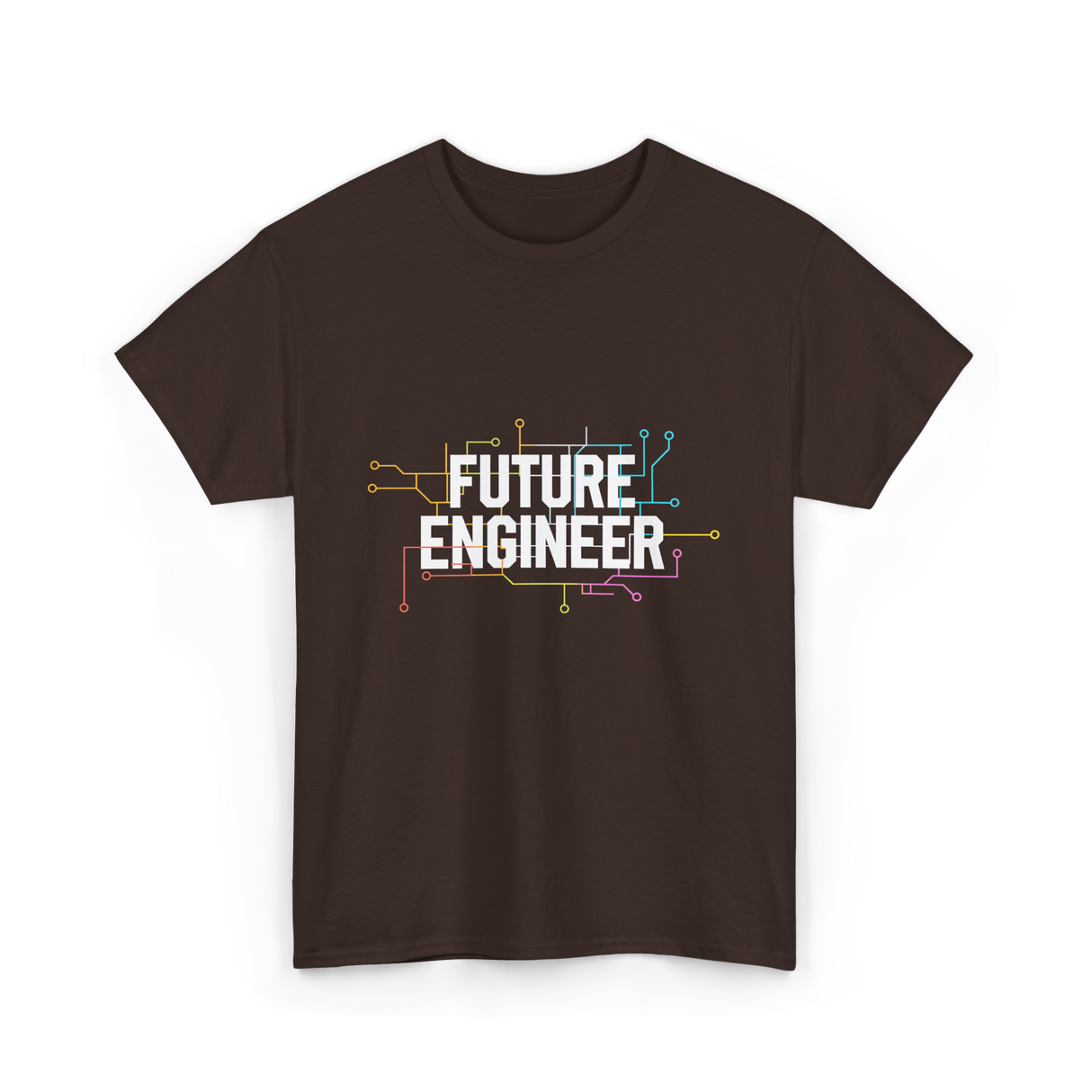 Future Engineer Engineering Electronics T-Shirt - Dark Chocolate