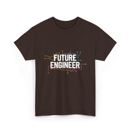 Future Engineer Engineering Electronics T-Shirt - Dark Chocolate