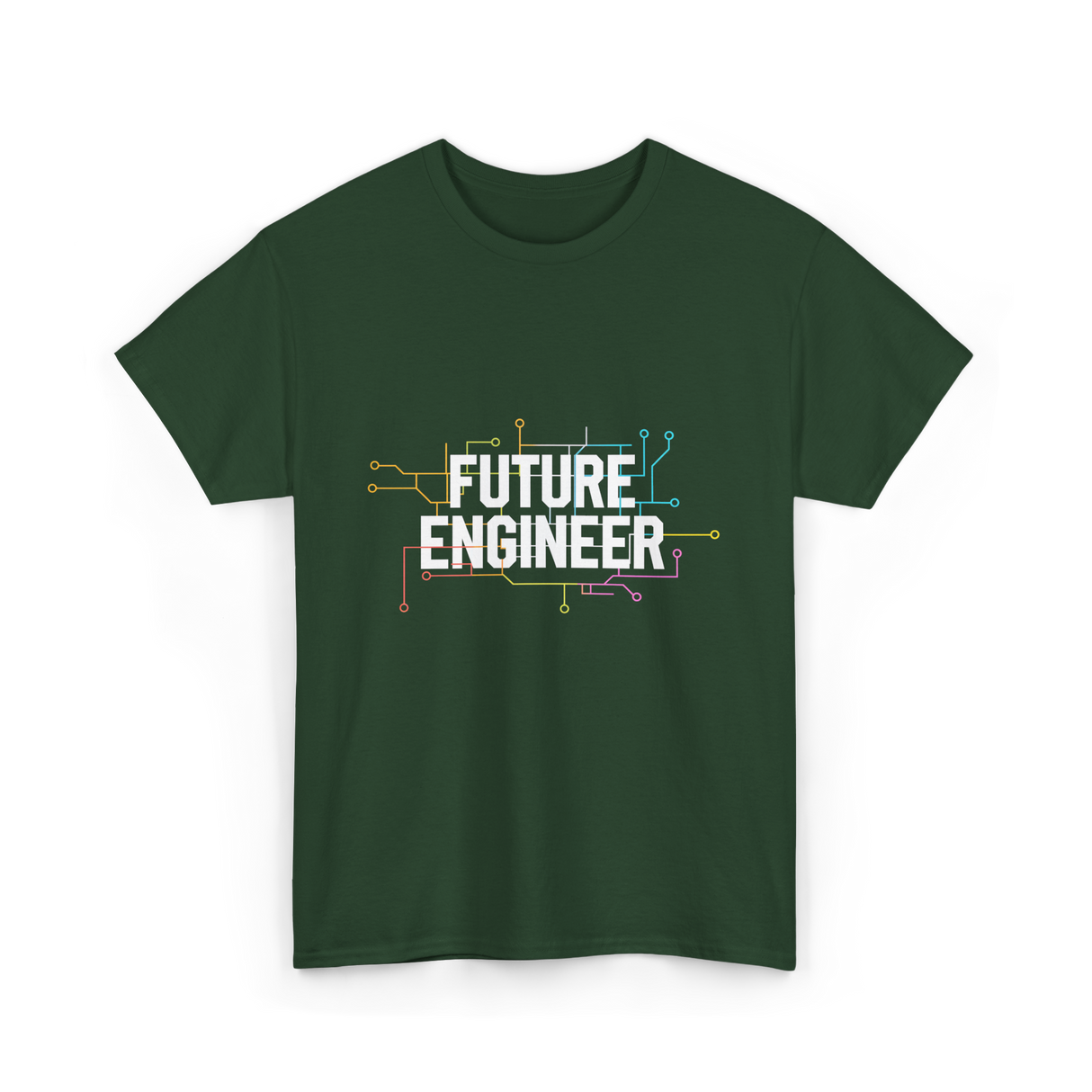 Future Engineer Engineering Electronics T-Shirt - Forest Green