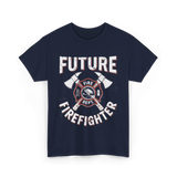 Future Firefighter Fire Dept Firefighting T-Shirt - Navy