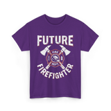 Future Firefighter Fire Dept Firefighting T-Shirt - Purple