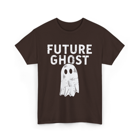 Future Ghost Halloween Costume T-Shirt - Dark Chocolate