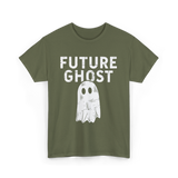 Future Ghost Halloween Costume T-Shirt - Military Green