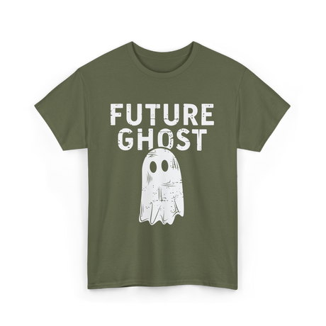 Future Ghost Halloween Costume T-Shirt - Military Green