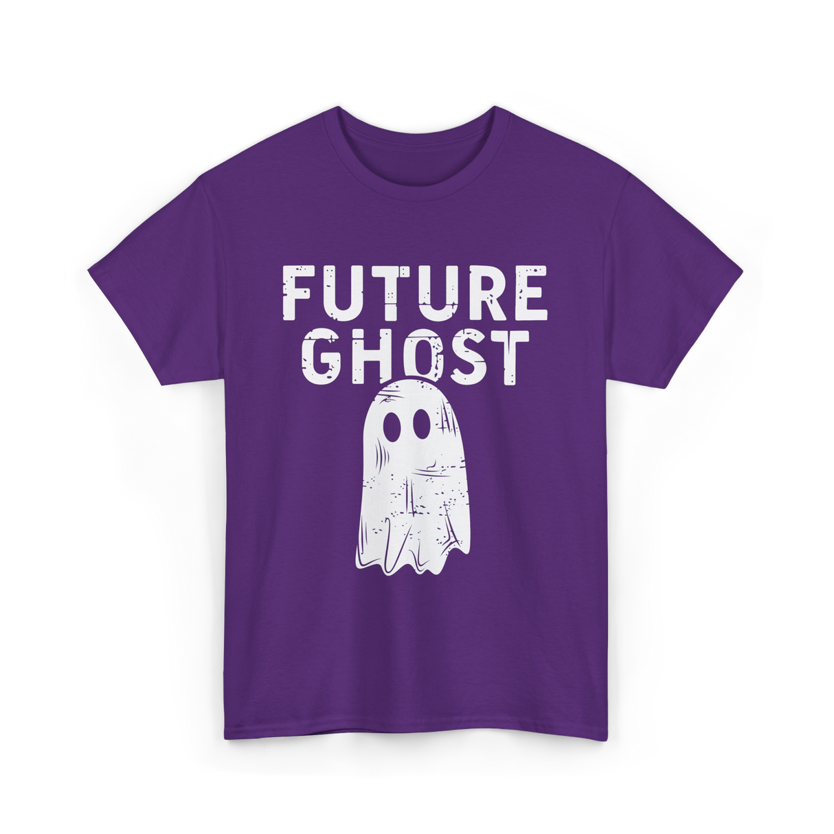 Future Ghost Halloween Costume T-Shirt - Purple