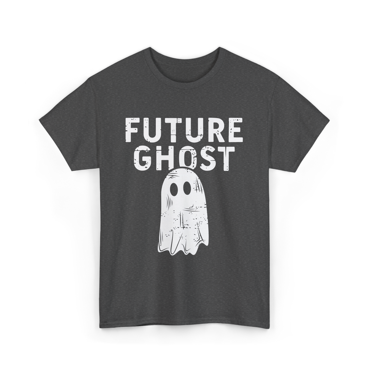 Future Ghost Halloween Costume T-Shirt - Dark Heather