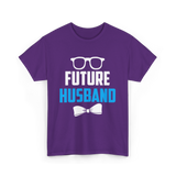 Future Husband Groom Sayings T-Shirt - Purple