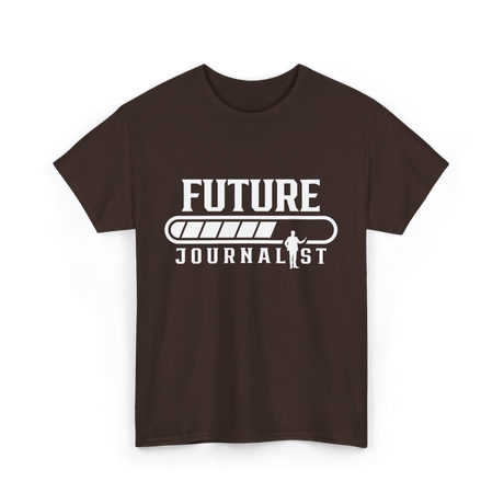 Future Journalist Reporter T-Shirt - Dark Chocolate