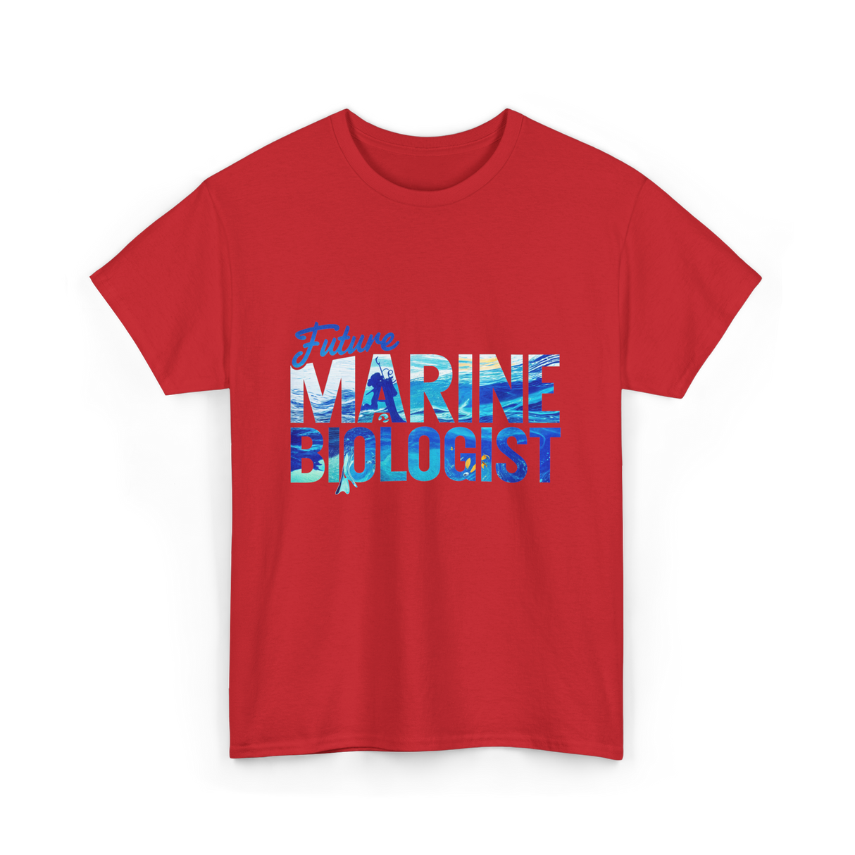 Future Marine Biologist Marine Biology T-Shirt - Red