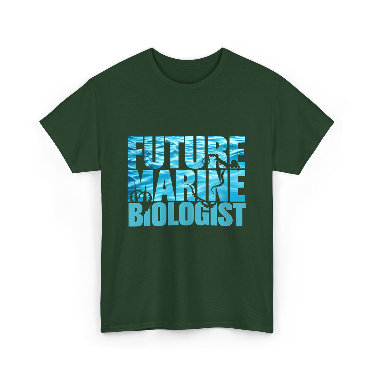 Future Marine Biologist Marine Biology T-Shirt - Forest Green