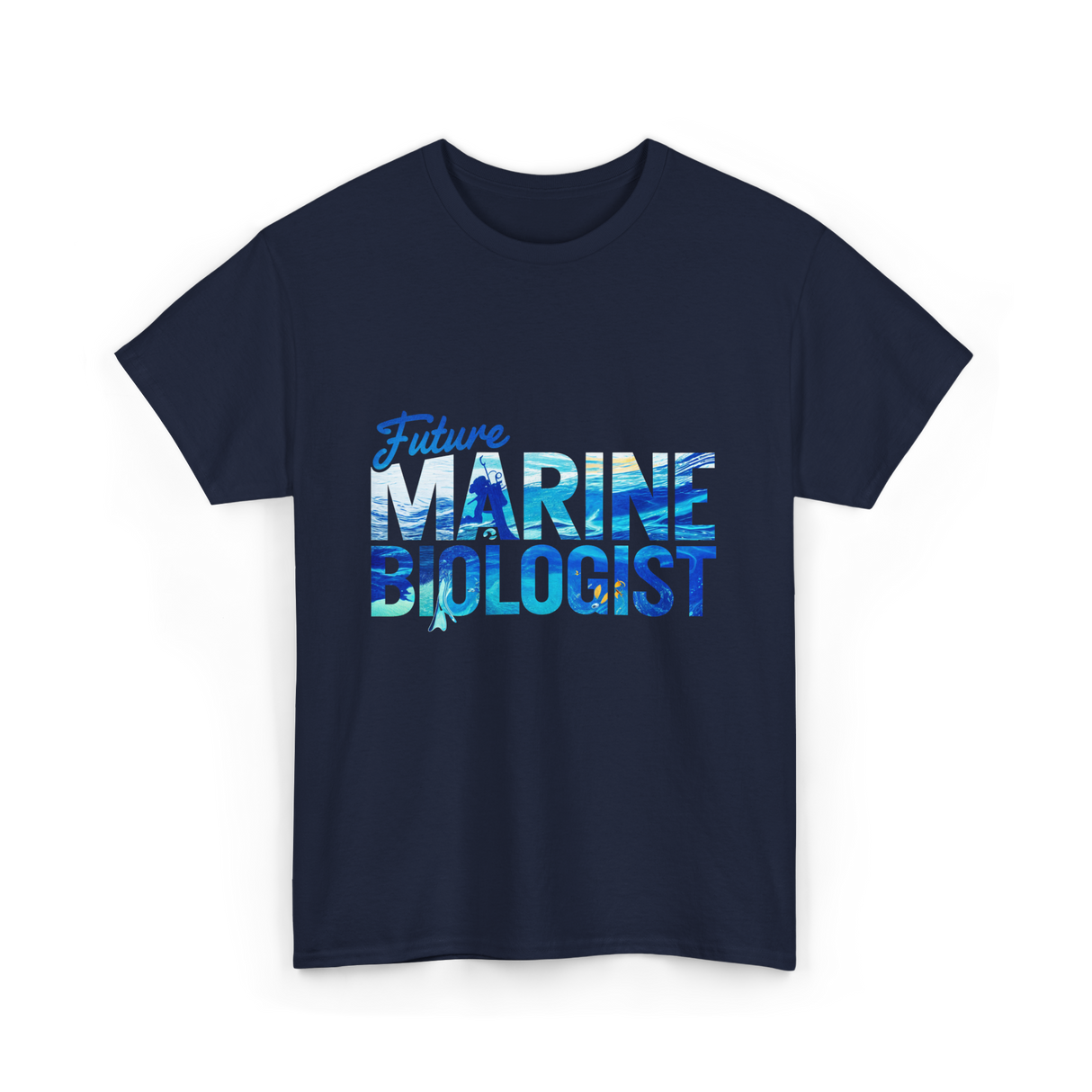 Future Marine Biologist Marine Biology T-Shirt - Navy