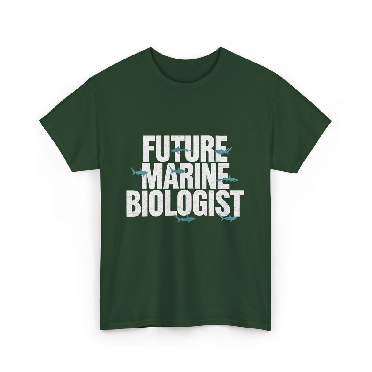 Future Marine Biologist Marine Biology T-Shirt - Forest Green