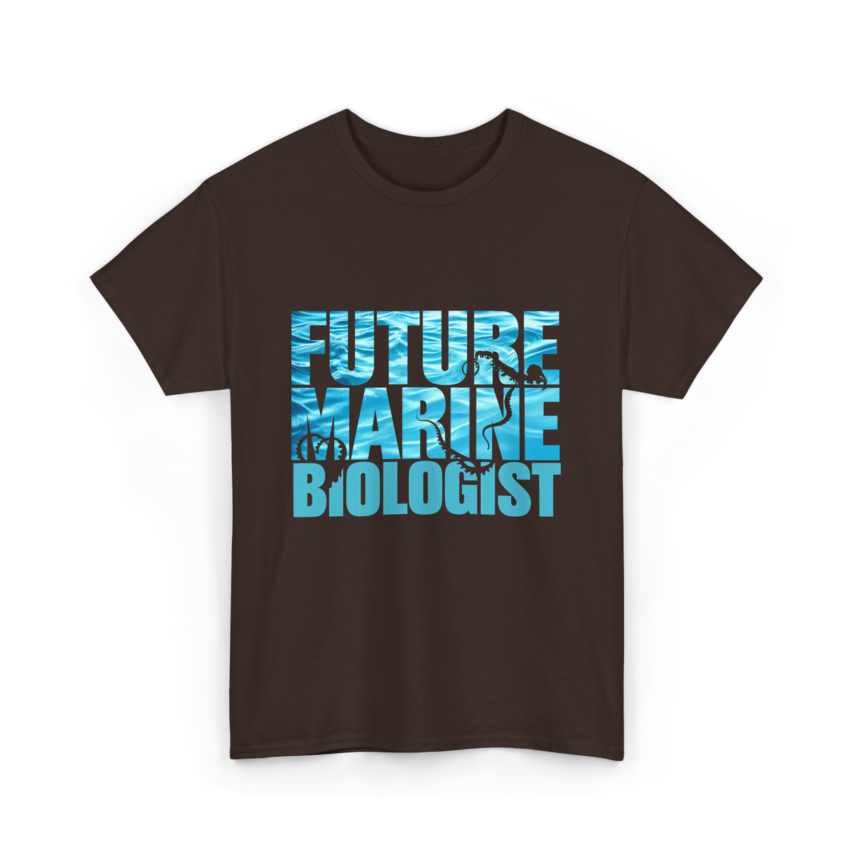 Future Marine Biologist Marine Biology T-Shirt - Dark Chocolate