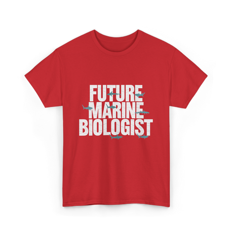 Future Marine Biologist Marine Biology T-Shirt - Red