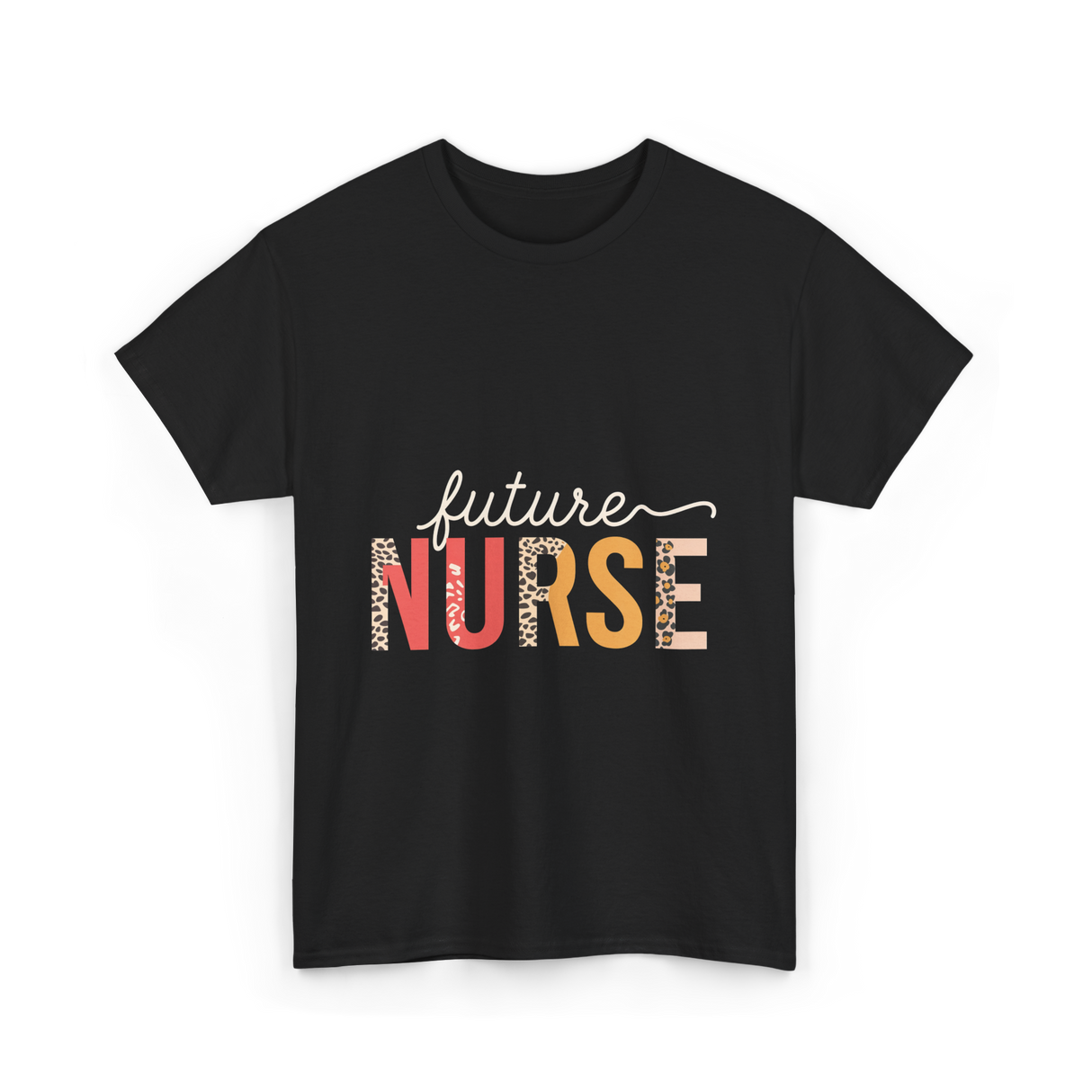 Future Nurse Nursing Student T-Shirt - Black