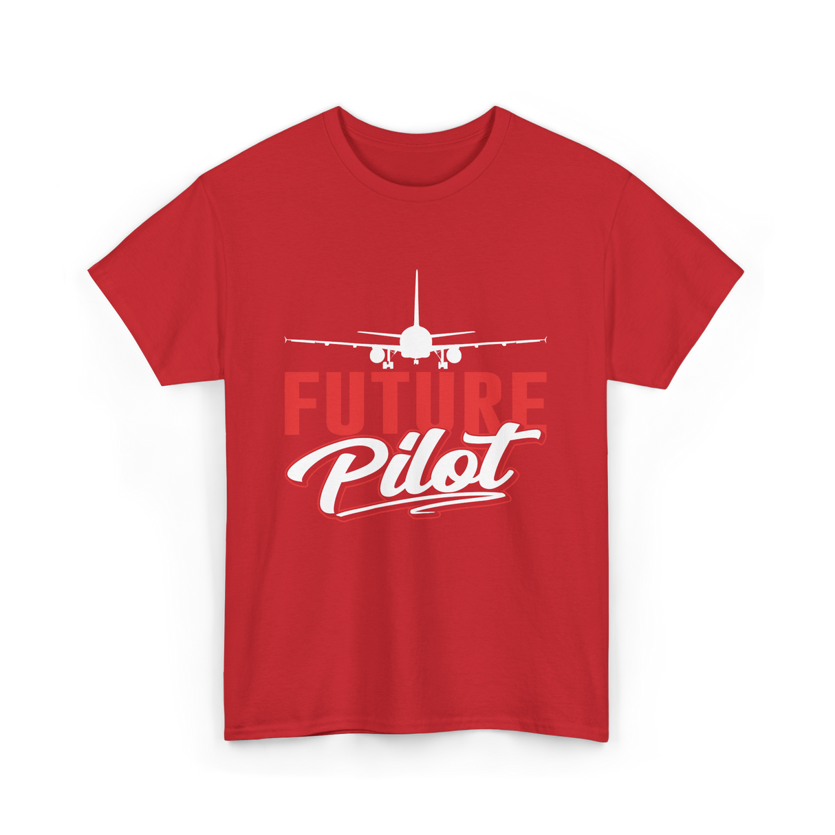 Future Pilot Aviation Pilot T-Shirt - Red