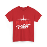 Future Pilot Aviation Pilot T-Shirt - Red