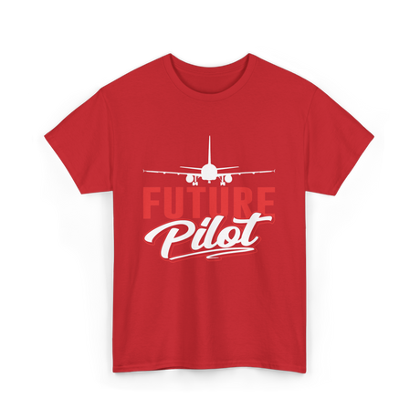 Future Pilot Aviation Pilot T-Shirt - Red