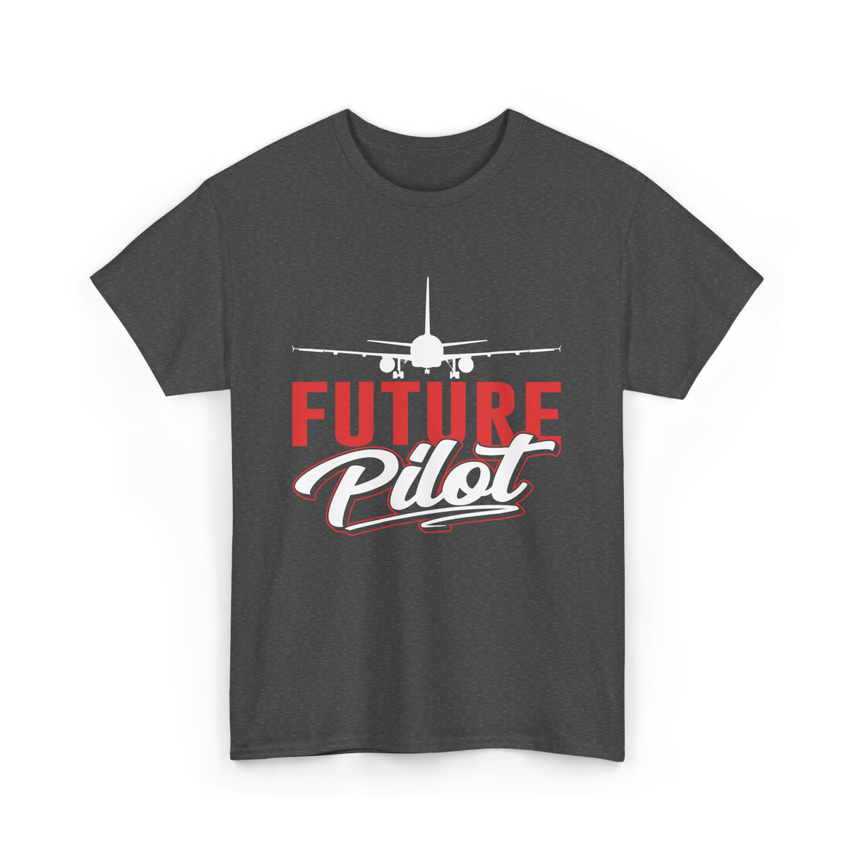 Future Pilot Aviation Pilot T-Shirt - Dark Heather