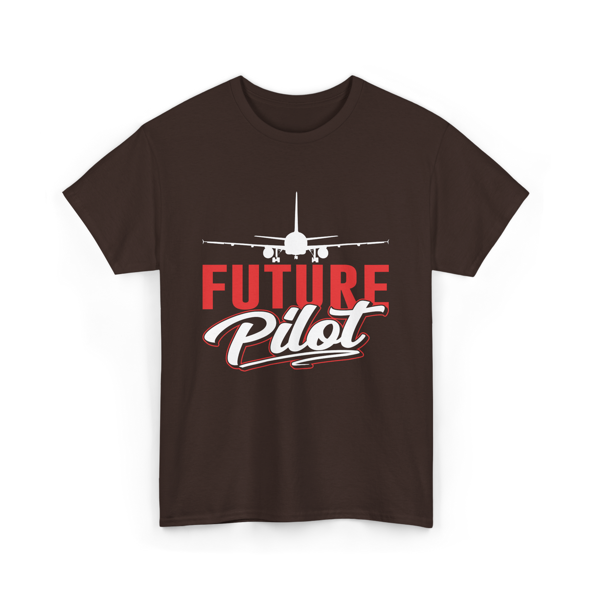 Future Pilot Aviation Pilot T-Shirt - Dark Chocolate