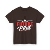 Future Pilot Aviation Pilot T-Shirt - Dark Chocolate