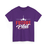 Future Pilot Aviation Pilot T-Shirt - Purple