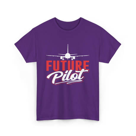 Future Pilot Aviation Pilot T-Shirt - Purple