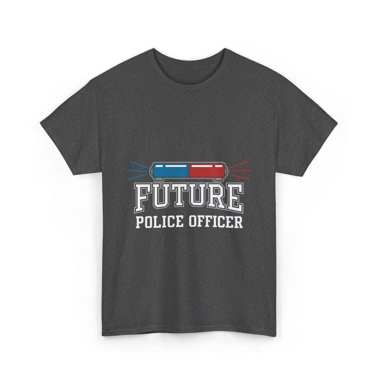 Future Police Officer Police Career T-Shirt - Dark Heather