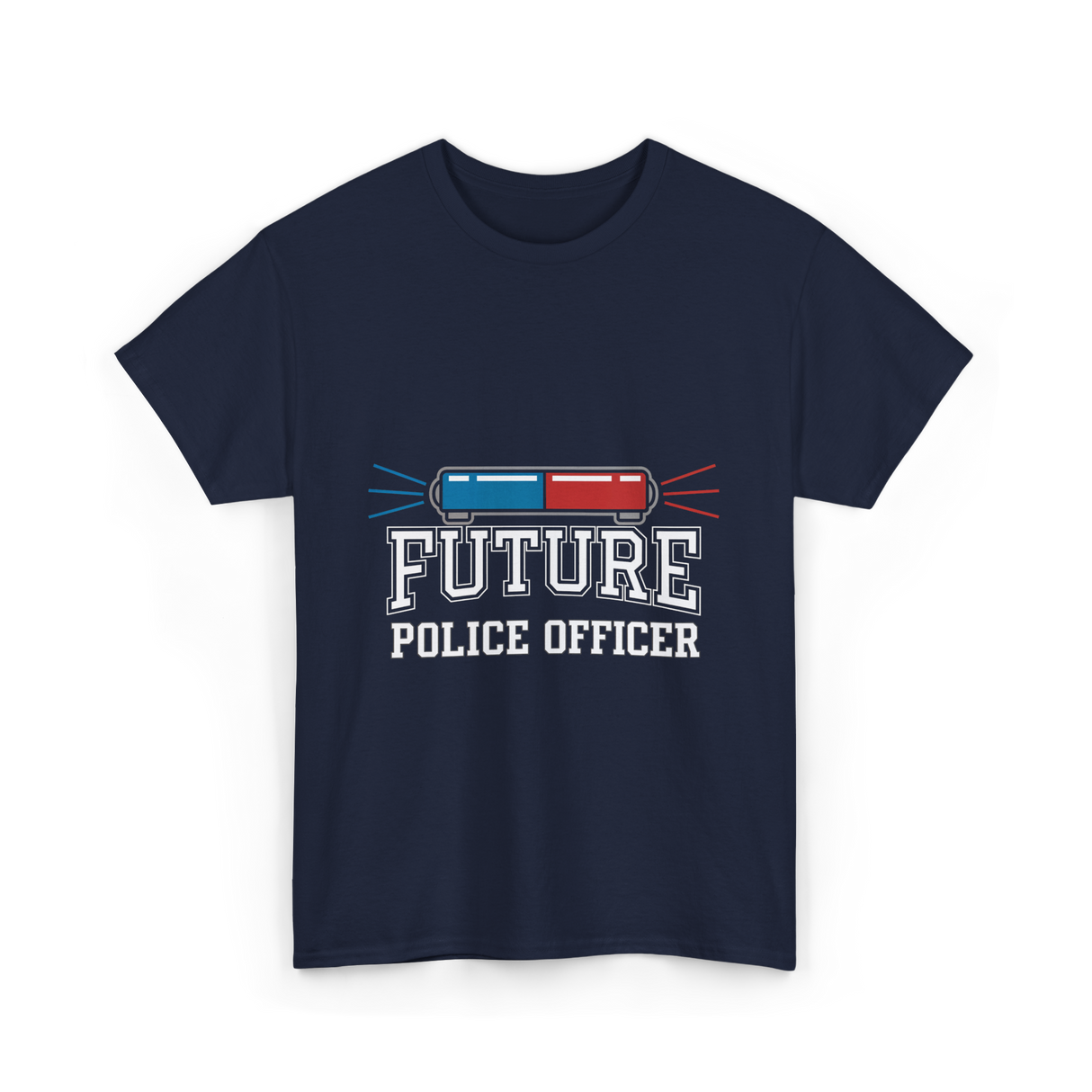 Future Police Officer Police Career T-Shirt - Navy