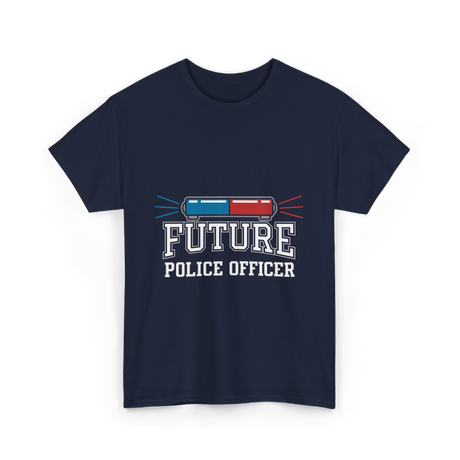 Future Police Officer Police Career T-Shirt - Navy