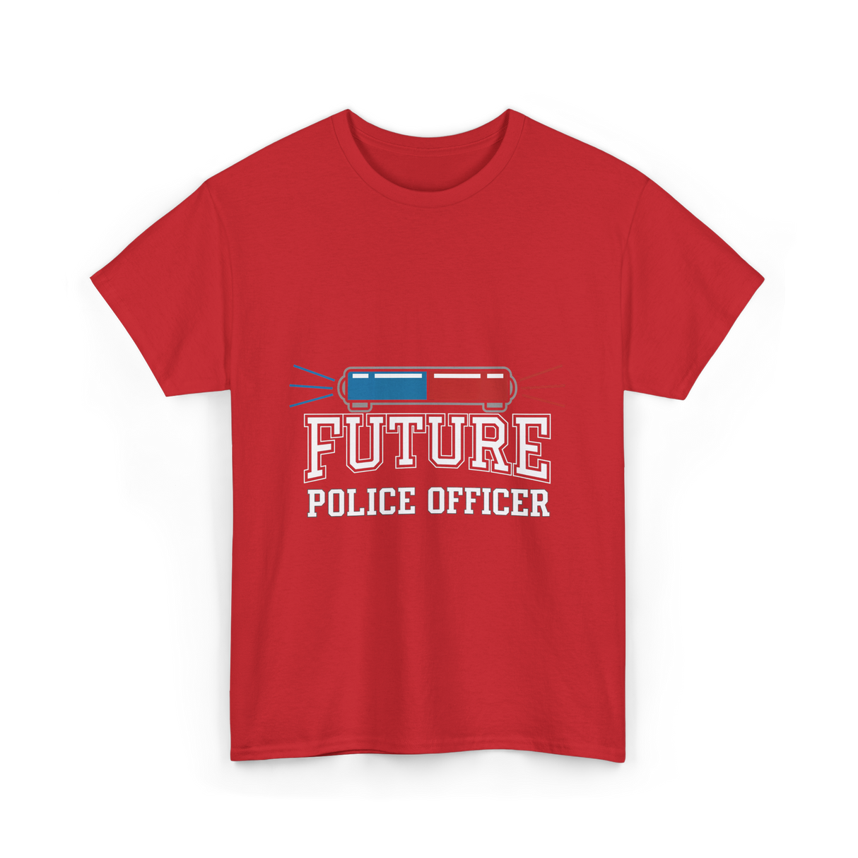 Future Police Officer Police Career T-Shirt - Red