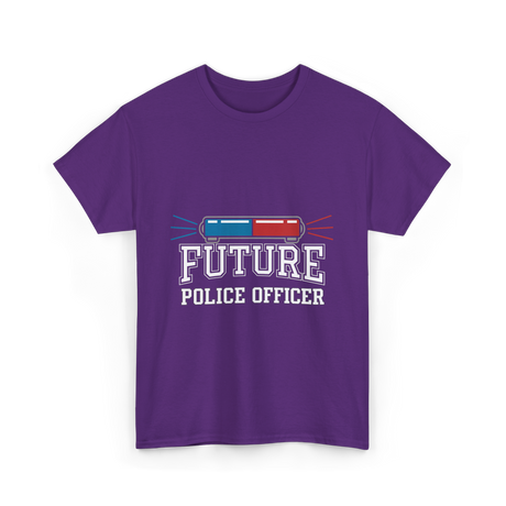 Future Police Officer Police Career T-Shirt - Purple