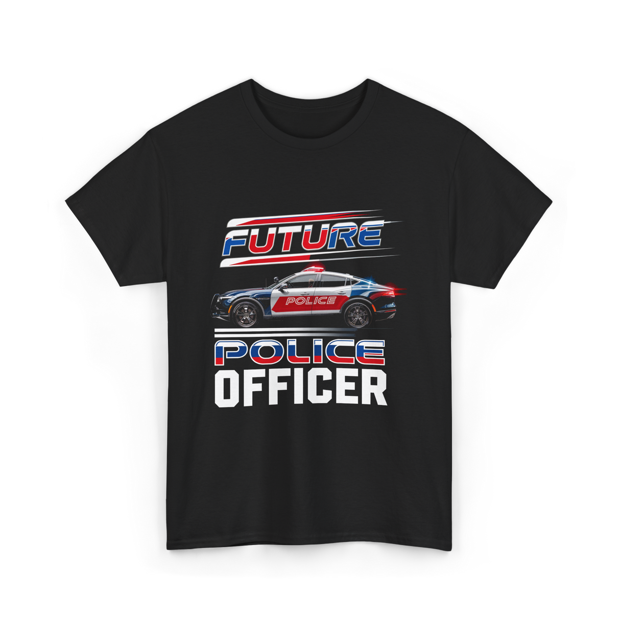 Future Police Officer Police Officer T-Shirt - Black