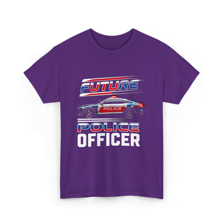 Future Police Officer Police Officer T-Shirt - Purple