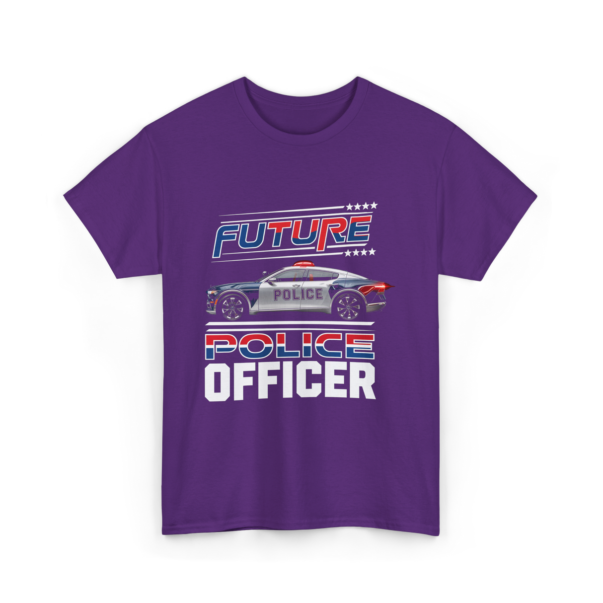 Future Police Officer Police Officer T-Shirt - Purple