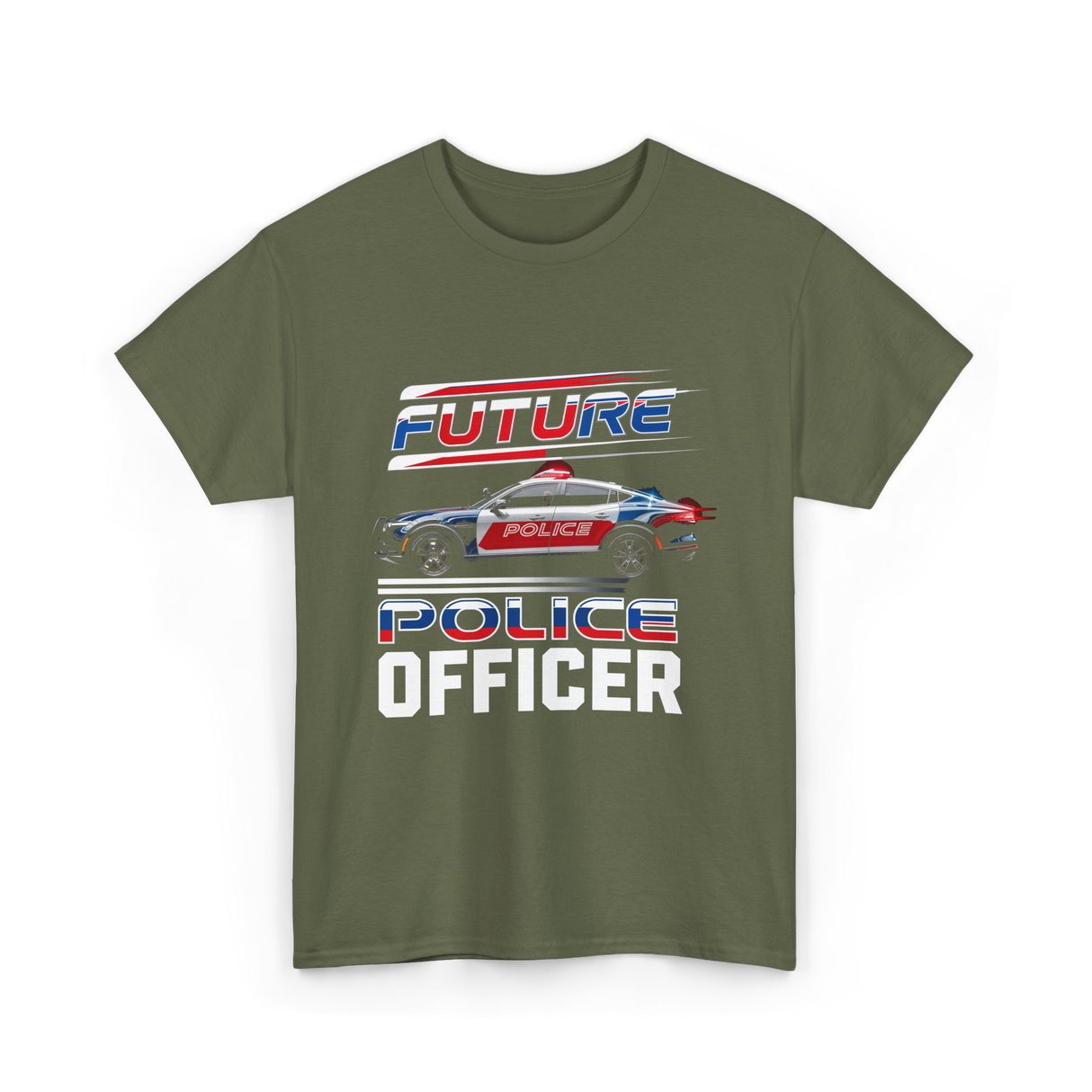 Future Police Officer Police Officer T-Shirt - Military Green