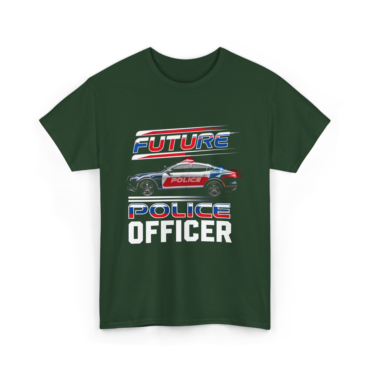 Future Police Officer Police Officer T-Shirt - Forest Green