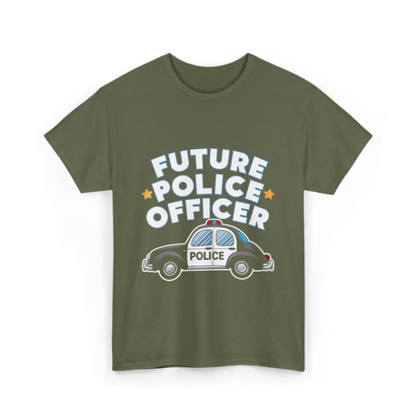 Future Police Officer Police T-Shirt - Military Green